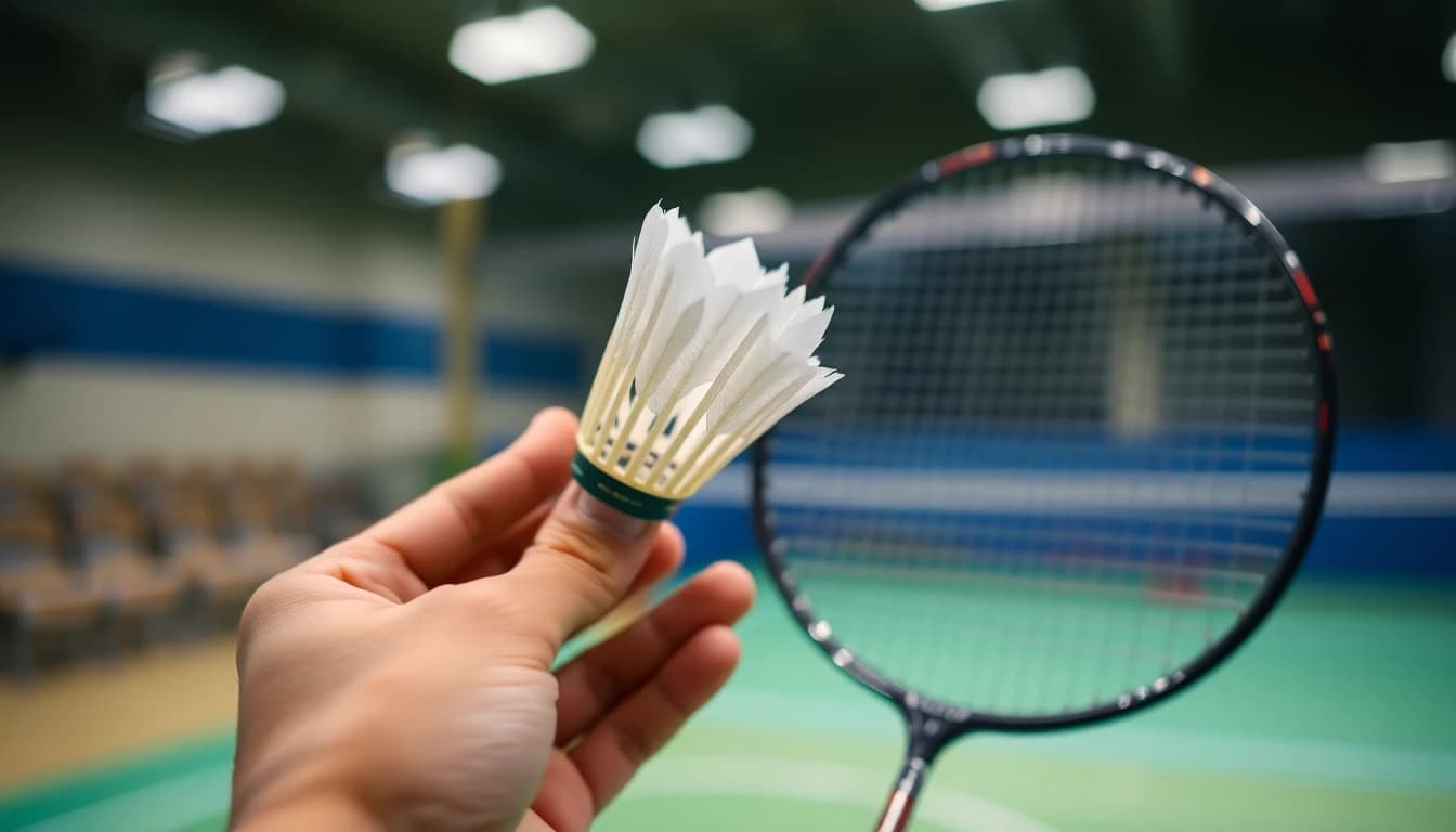 Le service au badminton